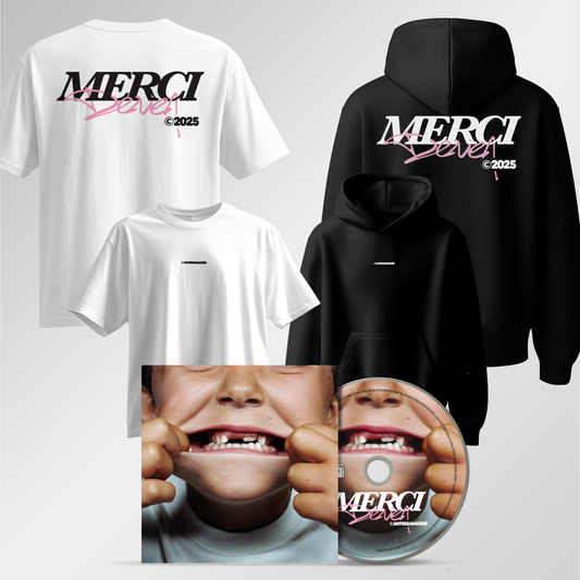 Pack CD "Merci De rien" + Tee-shirt OU Hoodie (Au choix)
