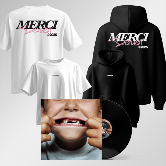 Pack vinyle EP "Merci De rien" + Tee-shirt OU Hoodie (Au choix)